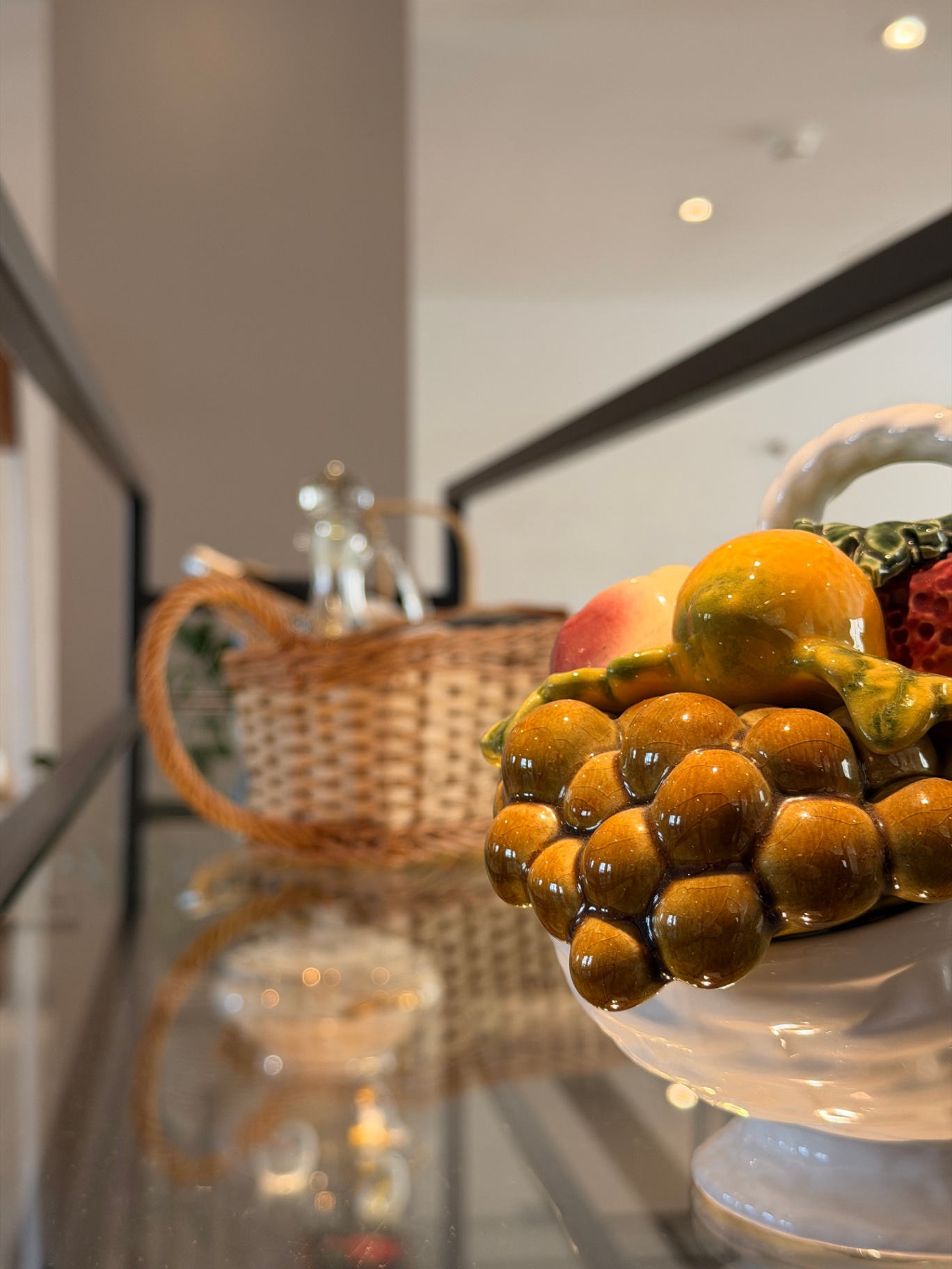 Coupe de fruits en céramique